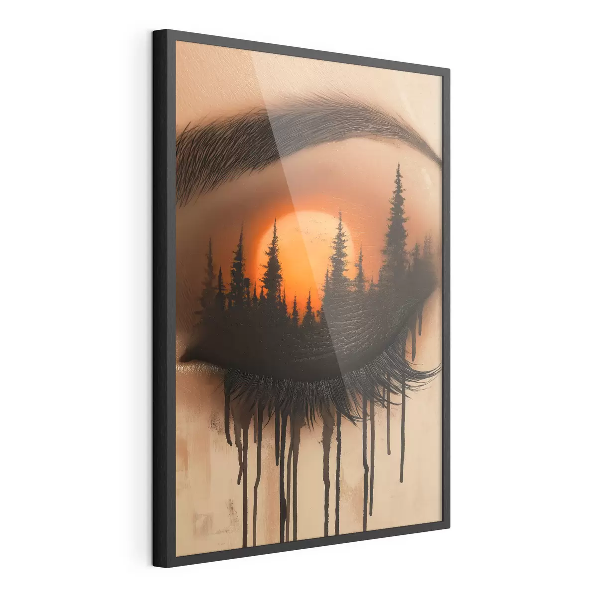 Poster Apusul de soare în ochii ei f51048