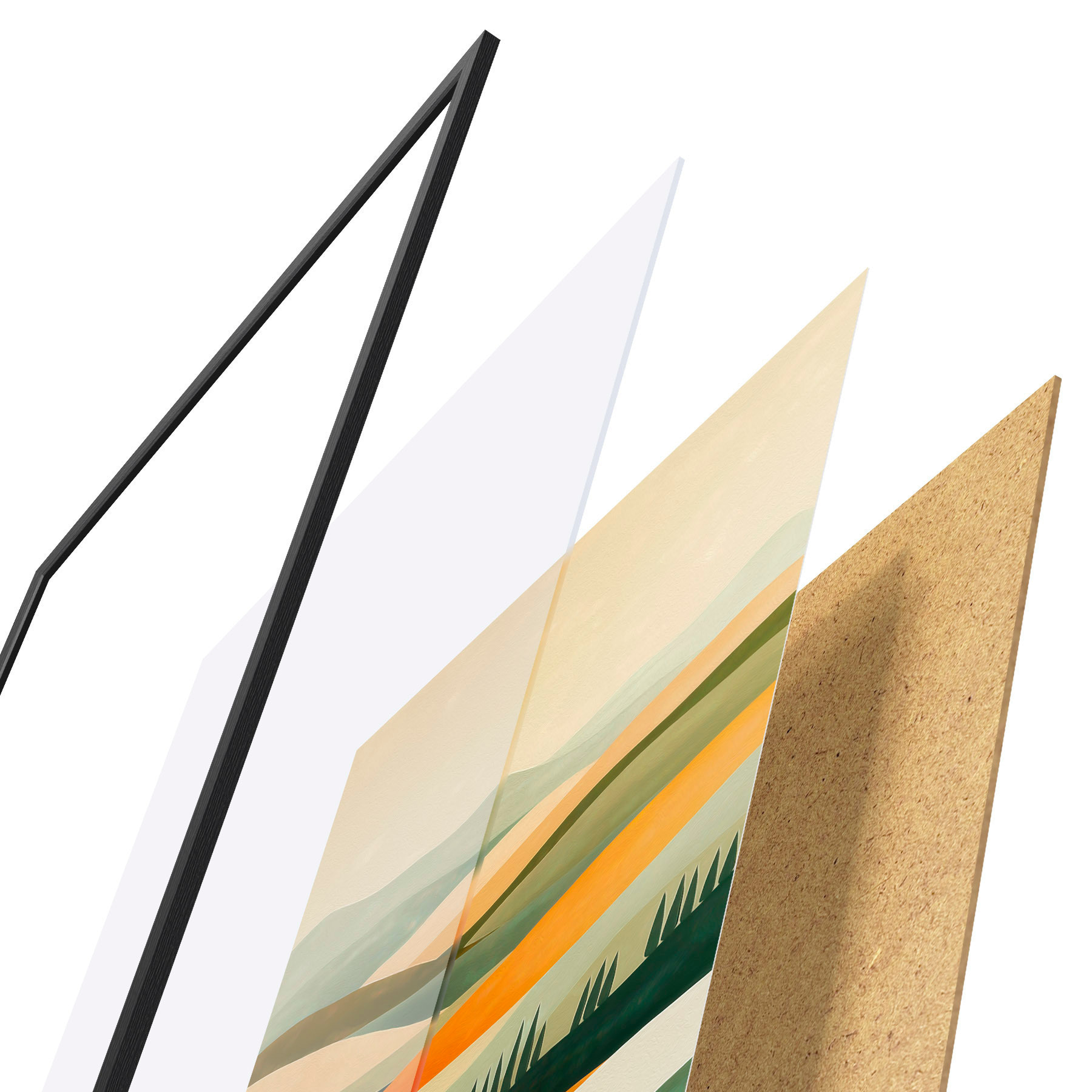 Poster Dealuri pline de culoare f51057