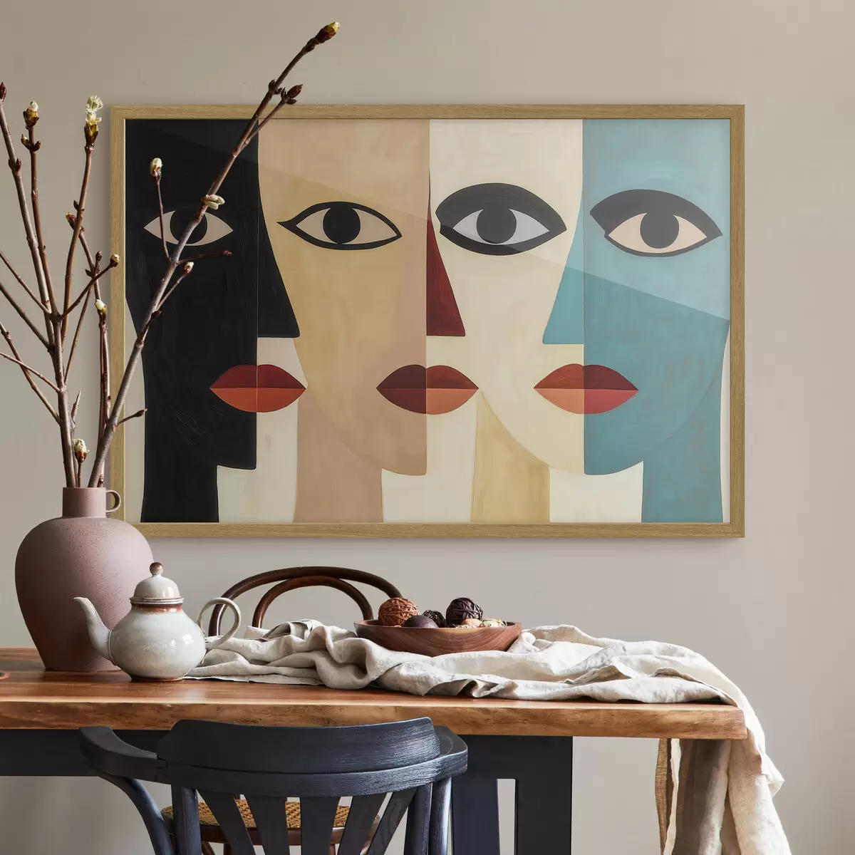 Poster Fețe abstracte f51063
