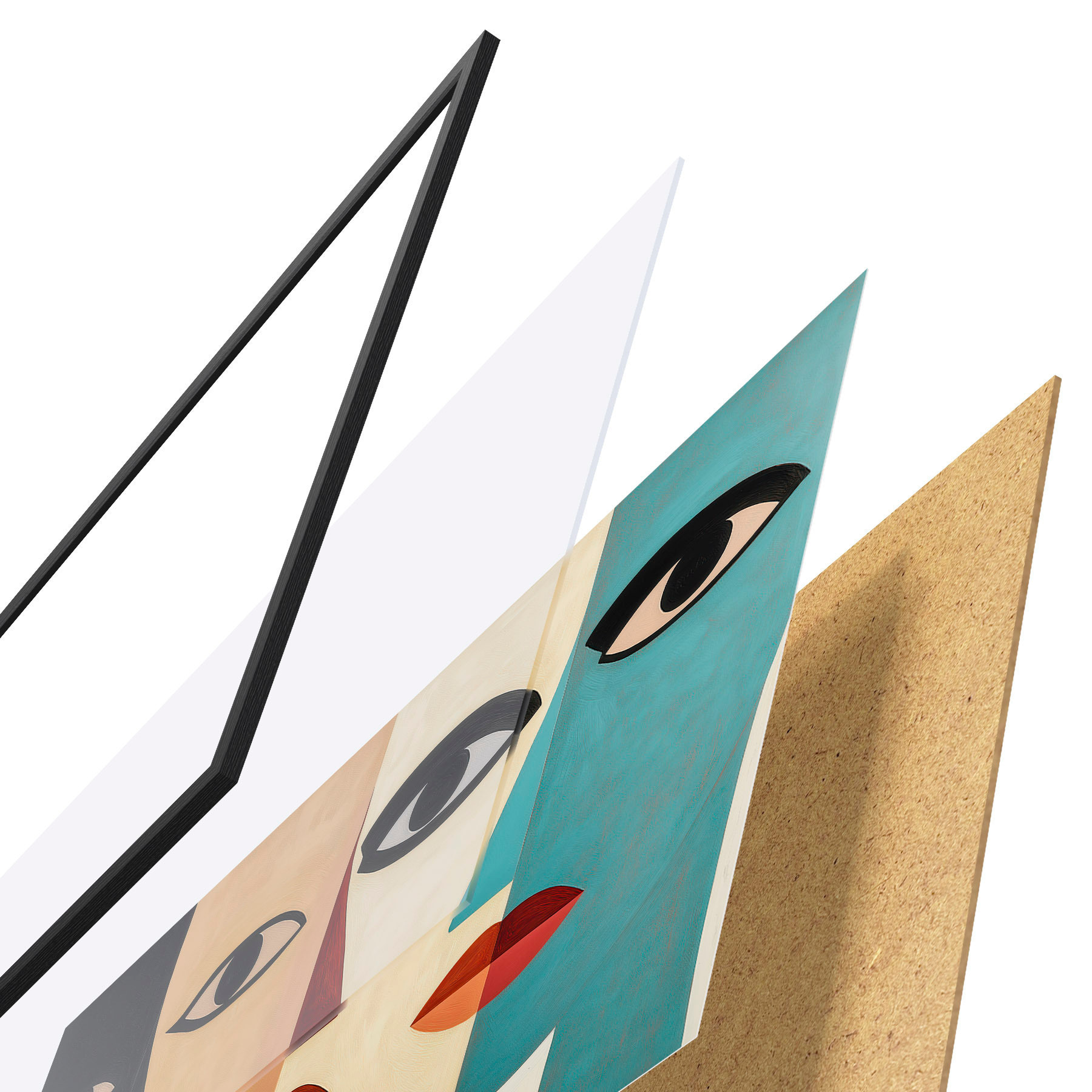 Poster Fețe abstracte f51063