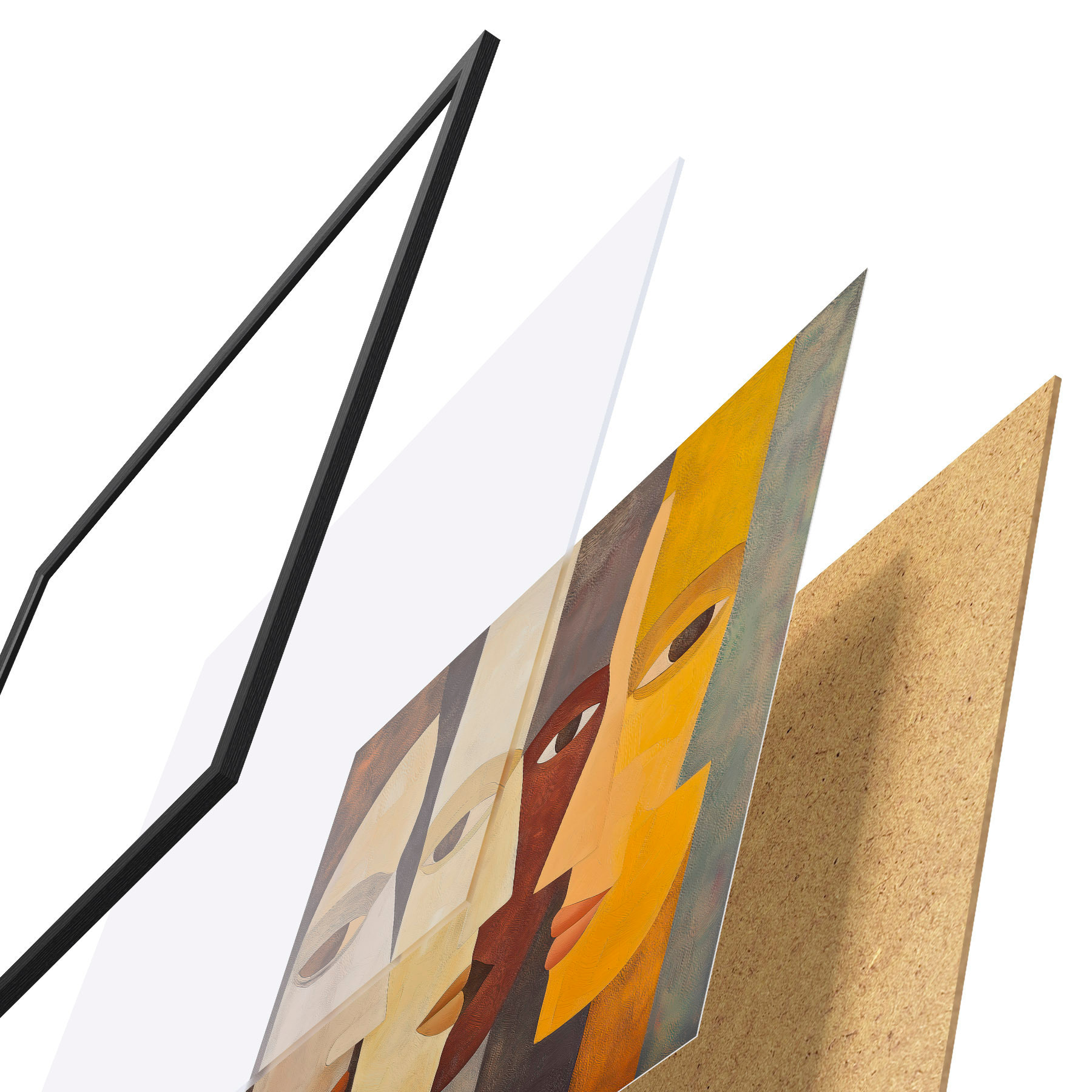 Poster Fețe abstracte f51068