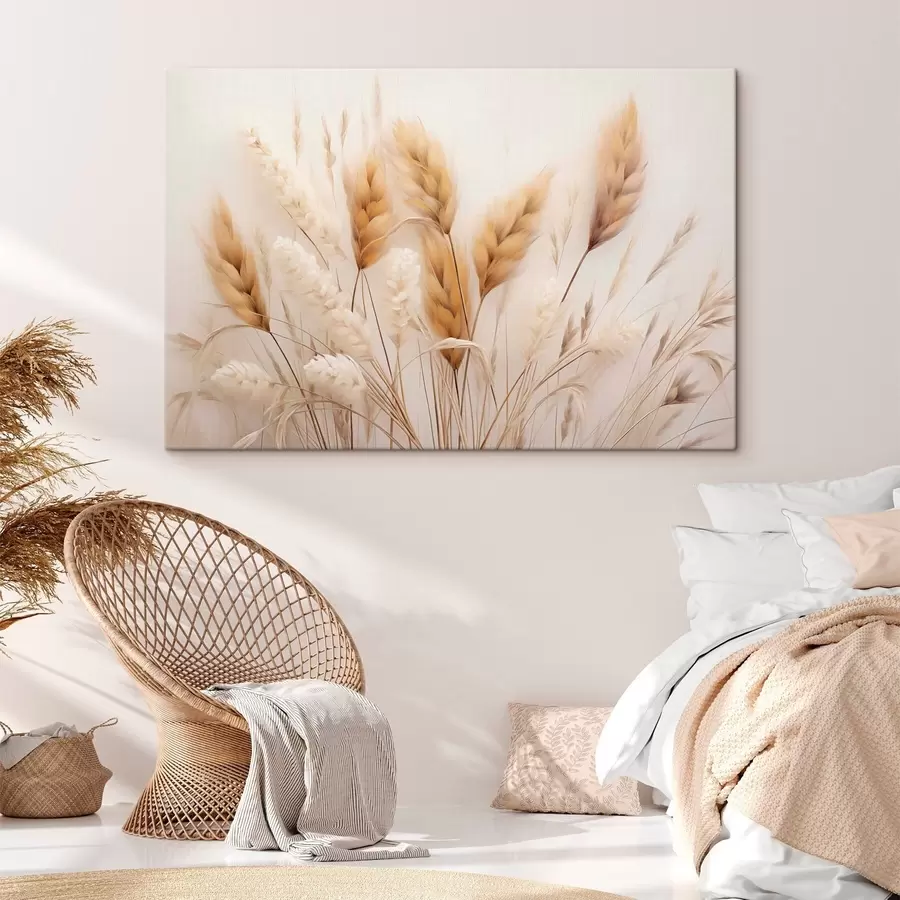 fototapet Iarbă pufoasă de pampas în stil ecologic s51093