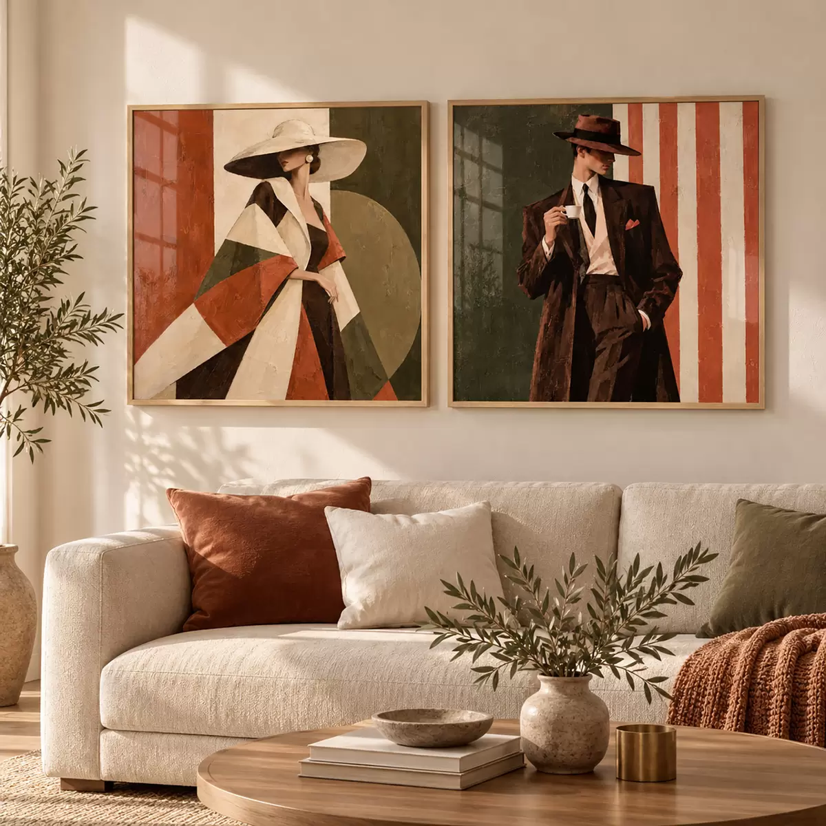 Poster Persoane elegante, îmbrăcate în ținute moderne d31116