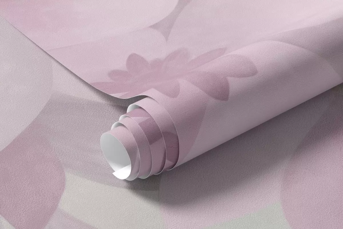 fototapet Flori albe pe o ramură, culori pastelate delicate, fundal texturat de un verde deschis w10107v1