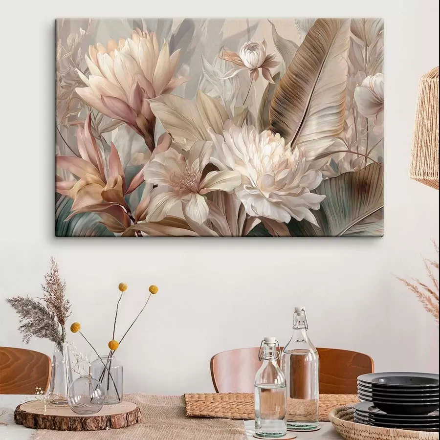 Tablouri Buchet exotic în nuanțe pastelate s51095