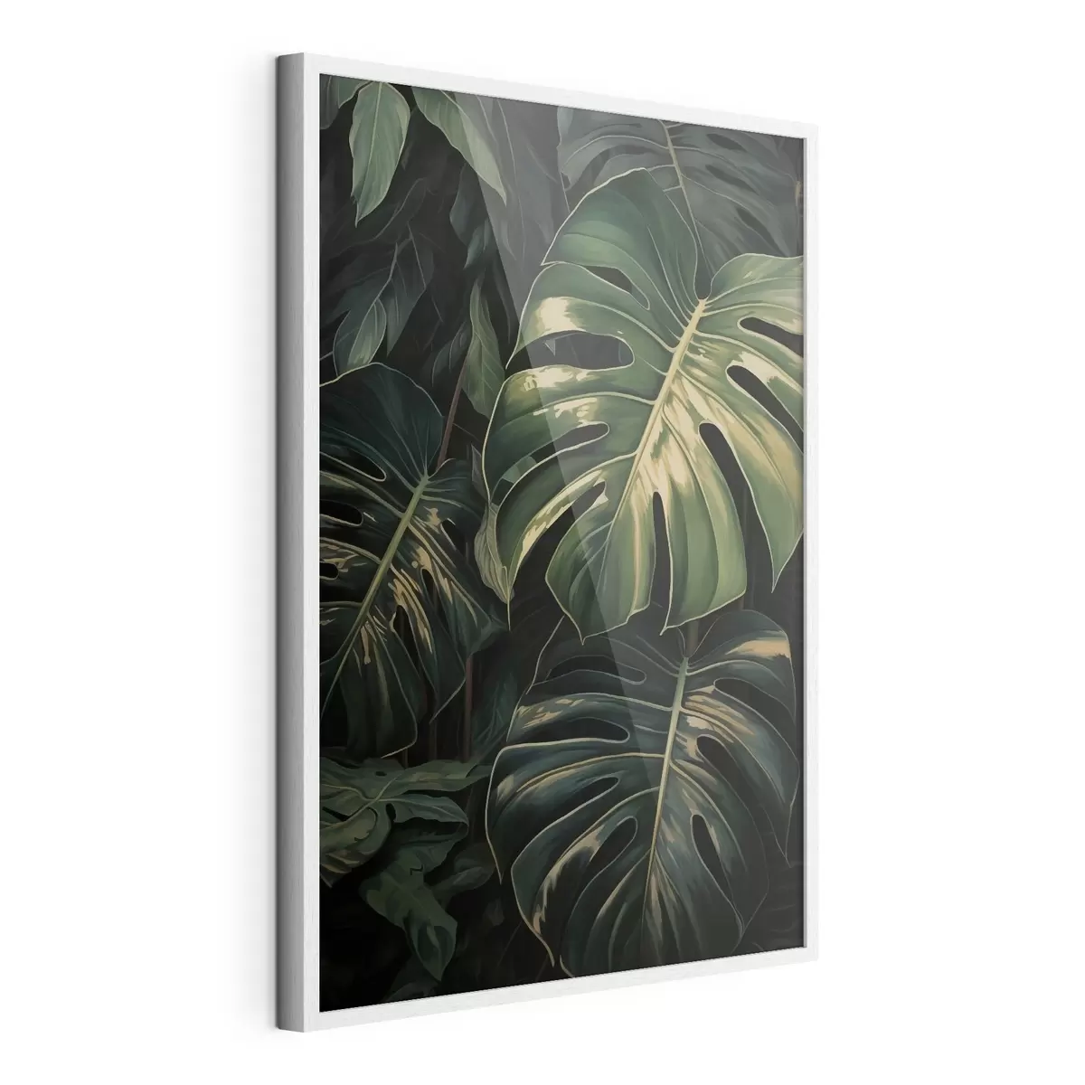 Poster Frunze lucioase de Monstera în „Dark Tropics” f51091