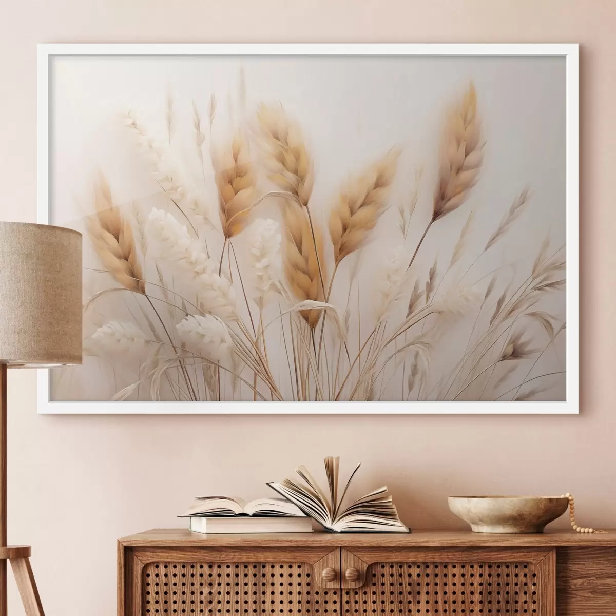 Poster Iarbă pufoasă de pampas în stil ecologic f51093