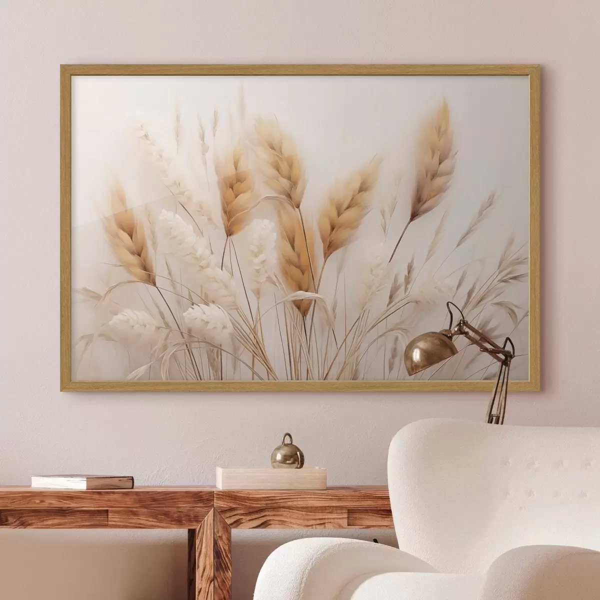 Poster Iarbă pufoasă de pampas în stil ecologic f51093