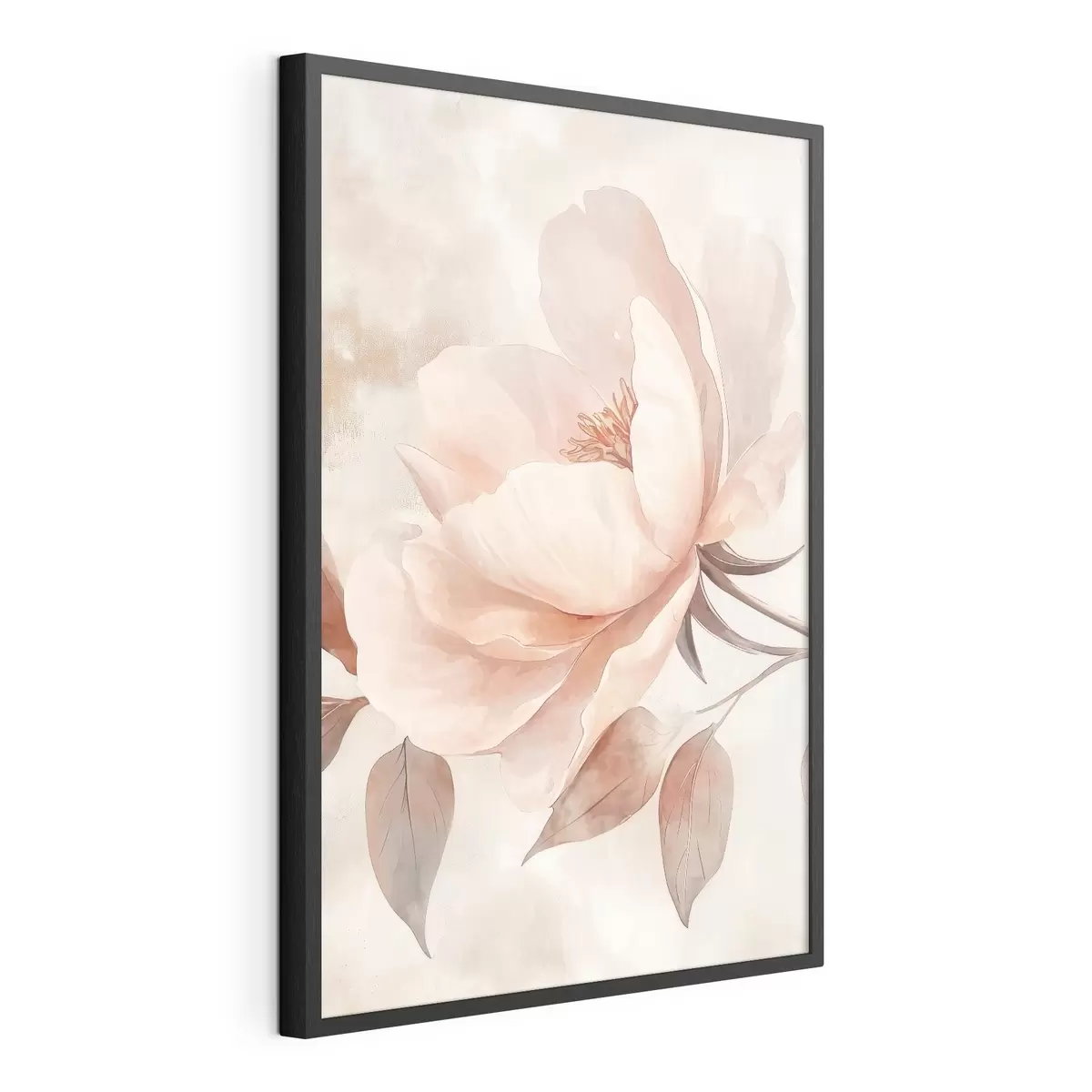 Poster Floare în acuarelă roz-bej f51098