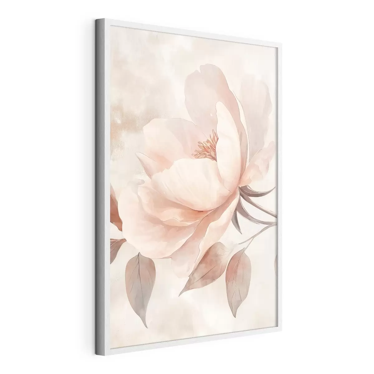Poster Floare în acuarelă roz-bej f51098