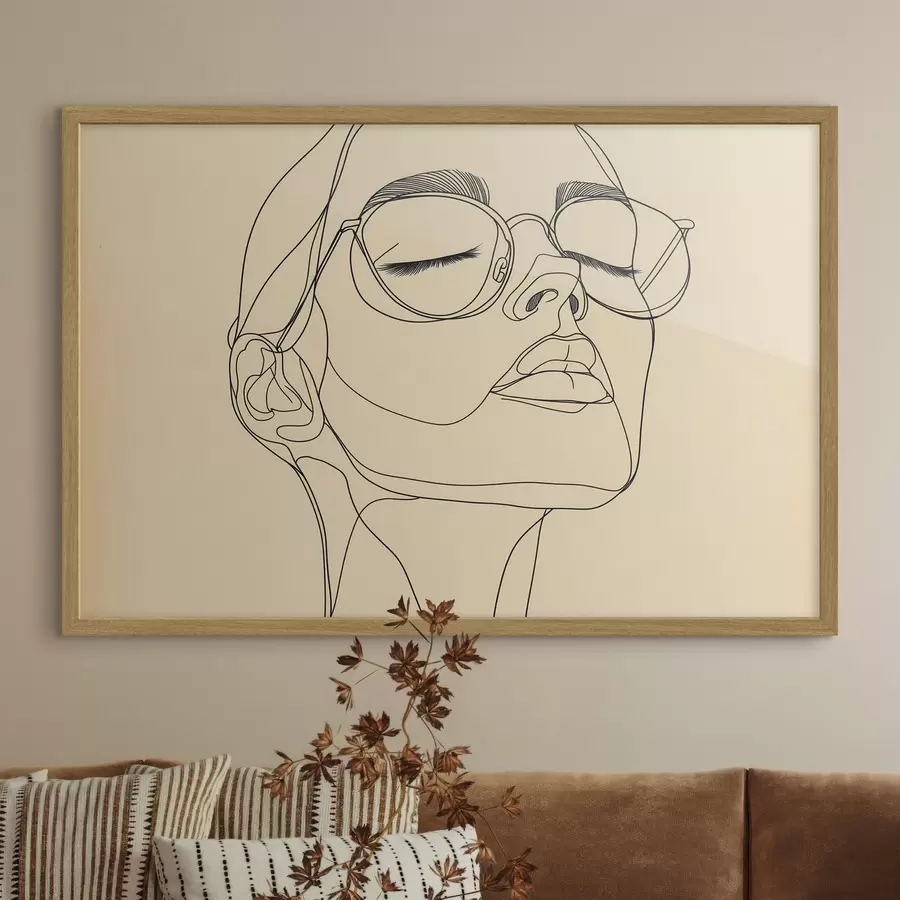 fototapet Portret liniar al unei femei f51145