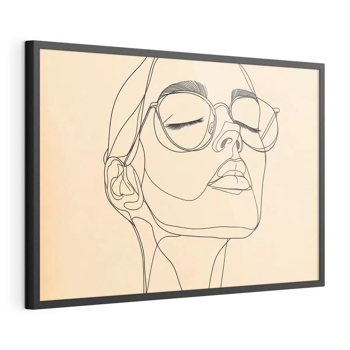 Poster Portret liniar al unei femei f51145