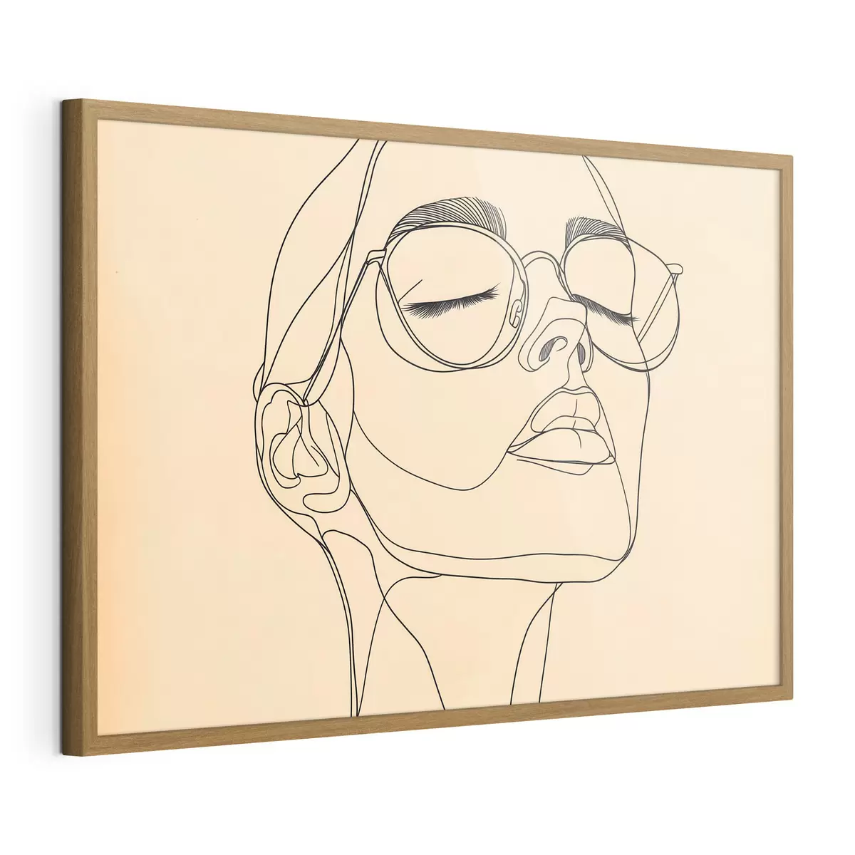 Poster Portret liniar al unei femei f51145
