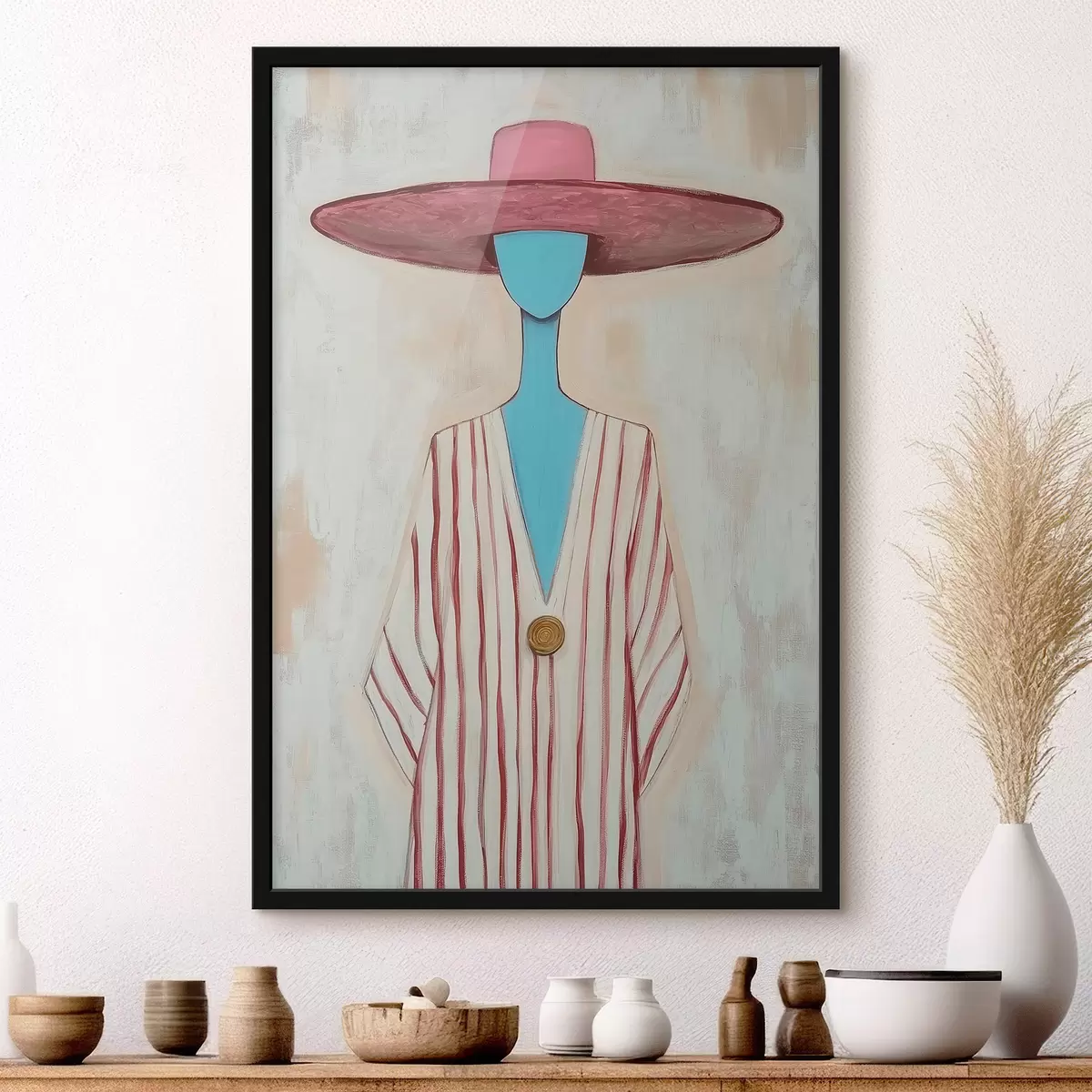 Poster Tablou reprezentând o figură feminină abstractă f51152