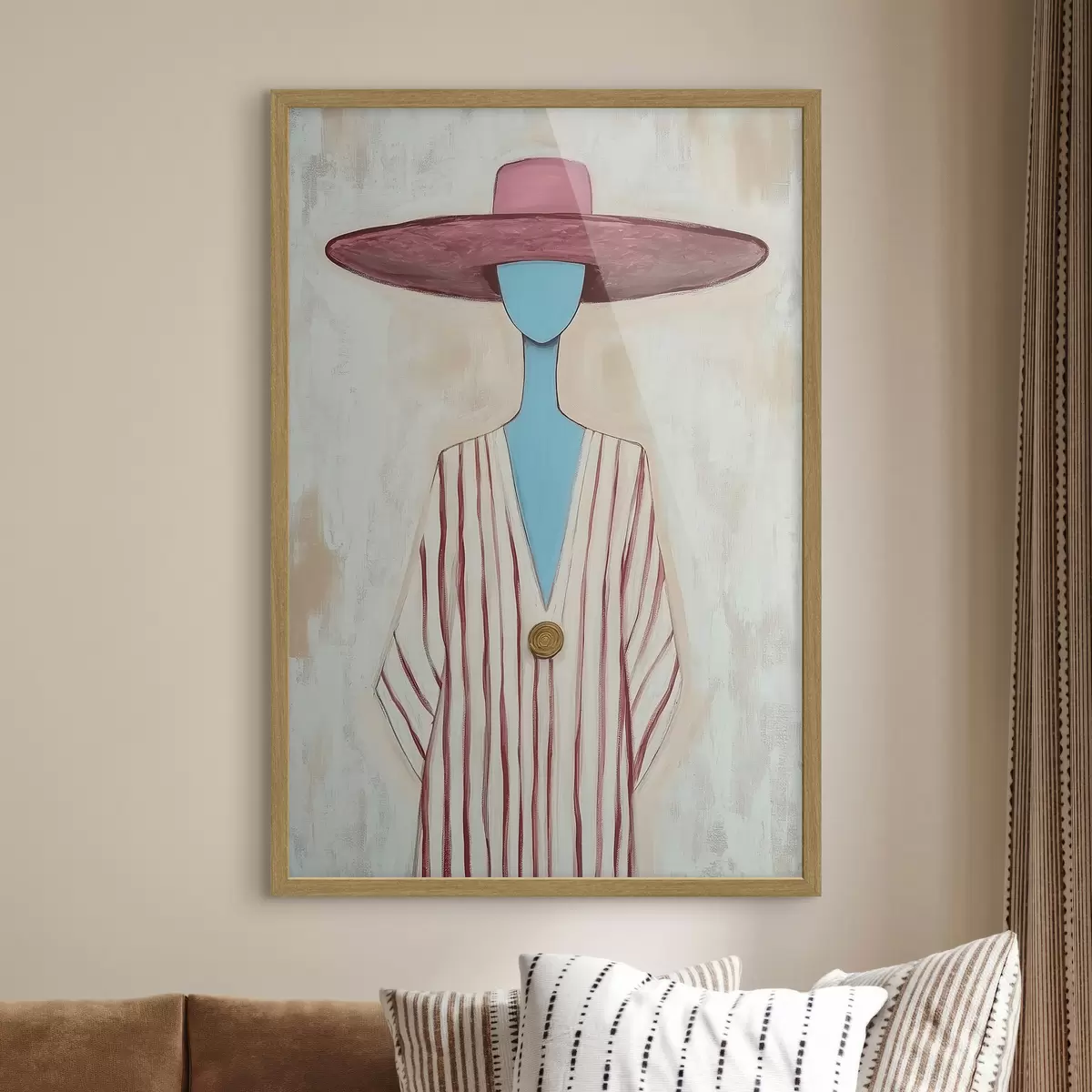 Poster Tablou reprezentând o figură feminină abstractă f51152