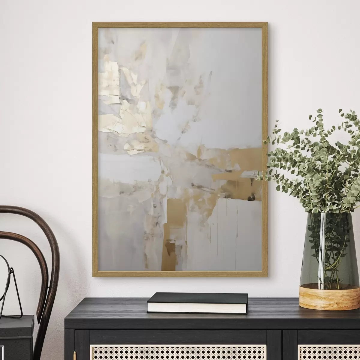 Poster Abstracție minimalistă, imitație a unui tablou f51163
