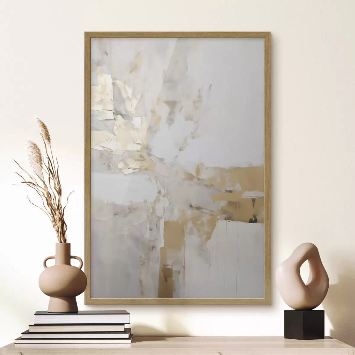 Poster Abstracție minimalistă, imitație a unui tablou f51163
