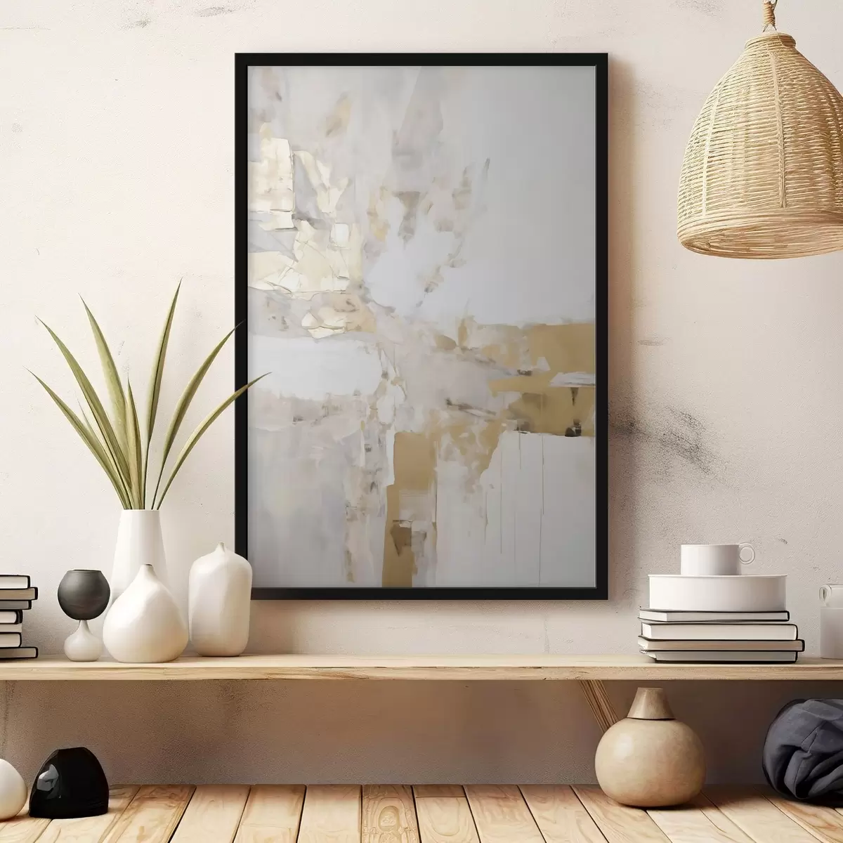 Poster Abstracție minimalistă, imitație a unui tablou f51163