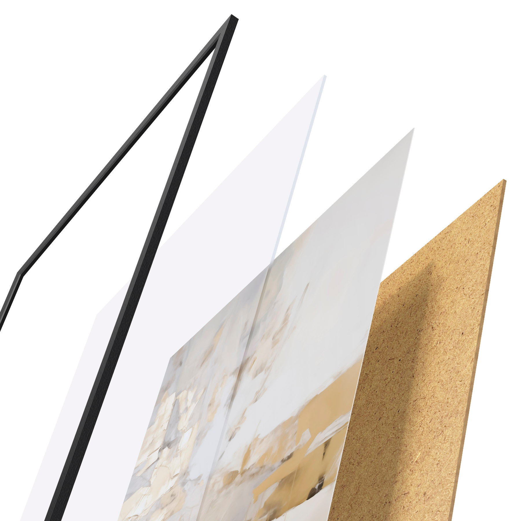 Poster Abstracție minimalistă, imitație a unui tablou f51163