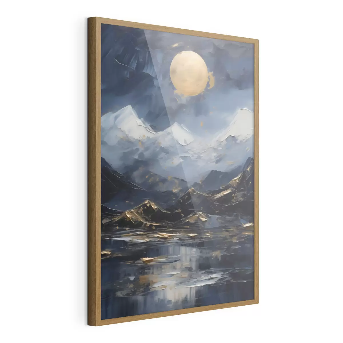 Poster Peisaj montan, imitație după un tablou f51164