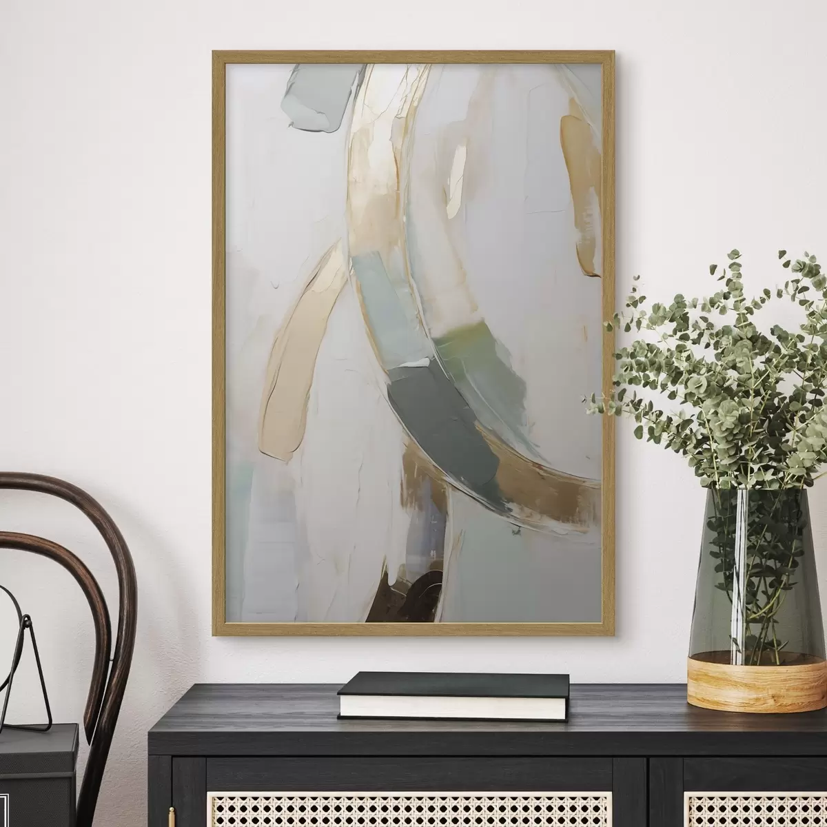 Poster Compoziție abstractă, imitație a unui tablou f51166
