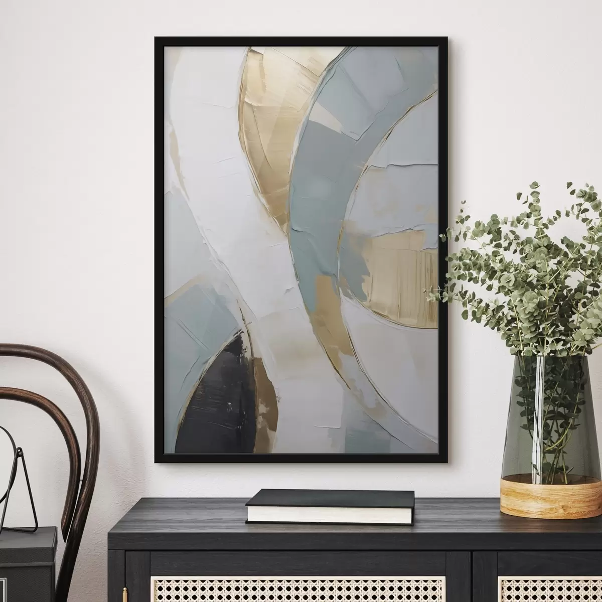 Poster Motiv abstract, imitație a unui tablou f51167