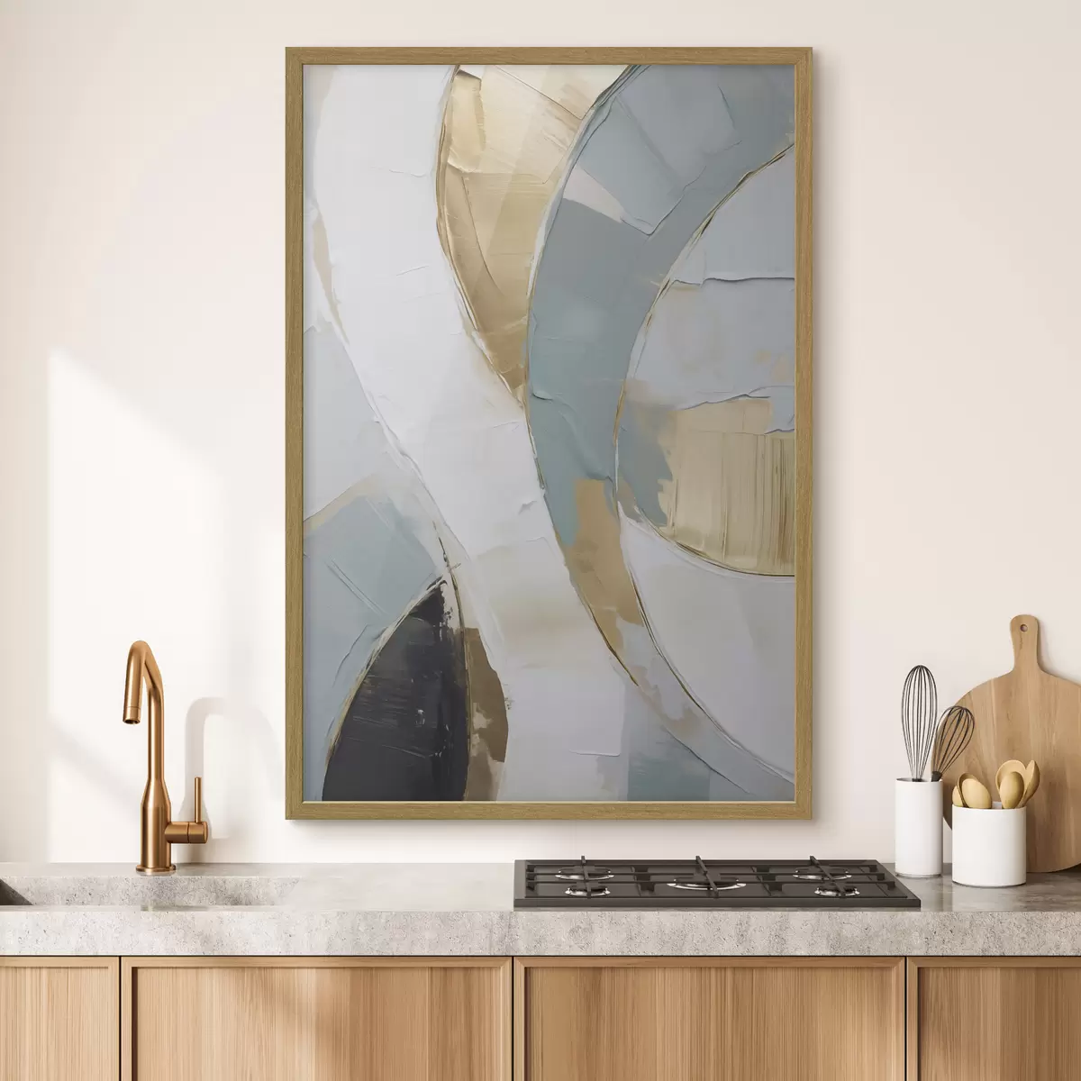 Poster Motiv abstract, imitație a unui tablou f51167