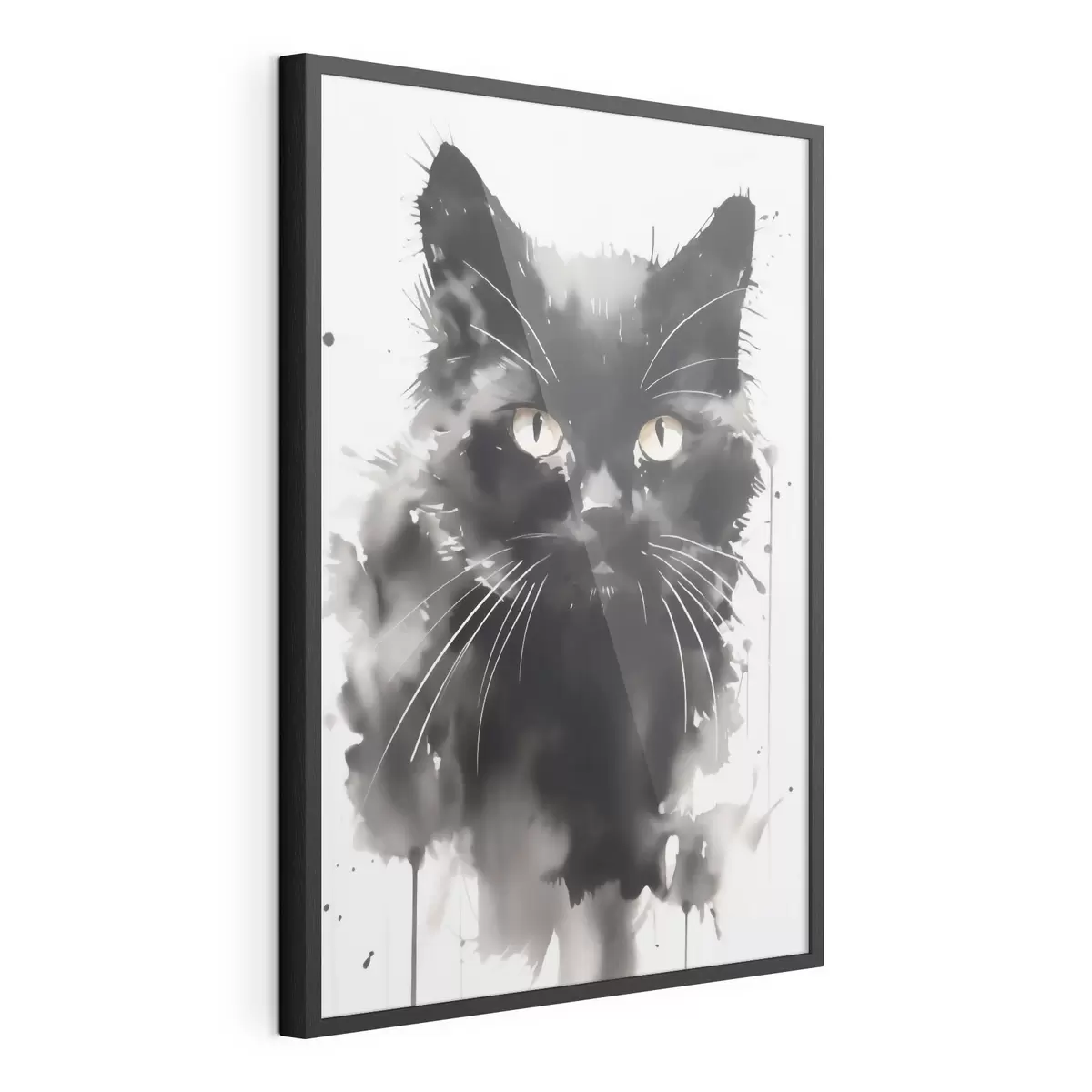 Poster Portretul unei pisici, imitație după un tablou f51169