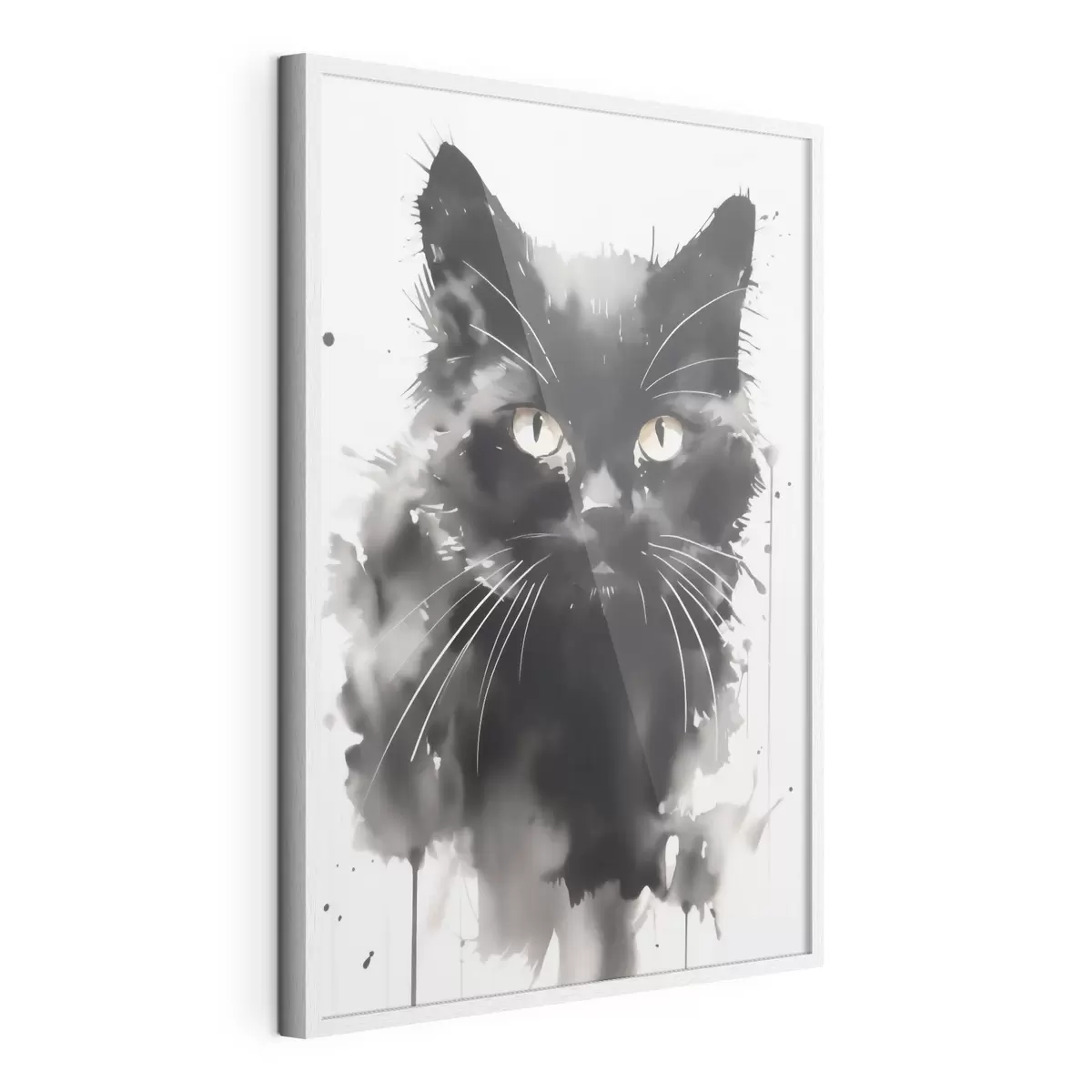 Poster Portretul unei pisici, imitație după un tablou f51169