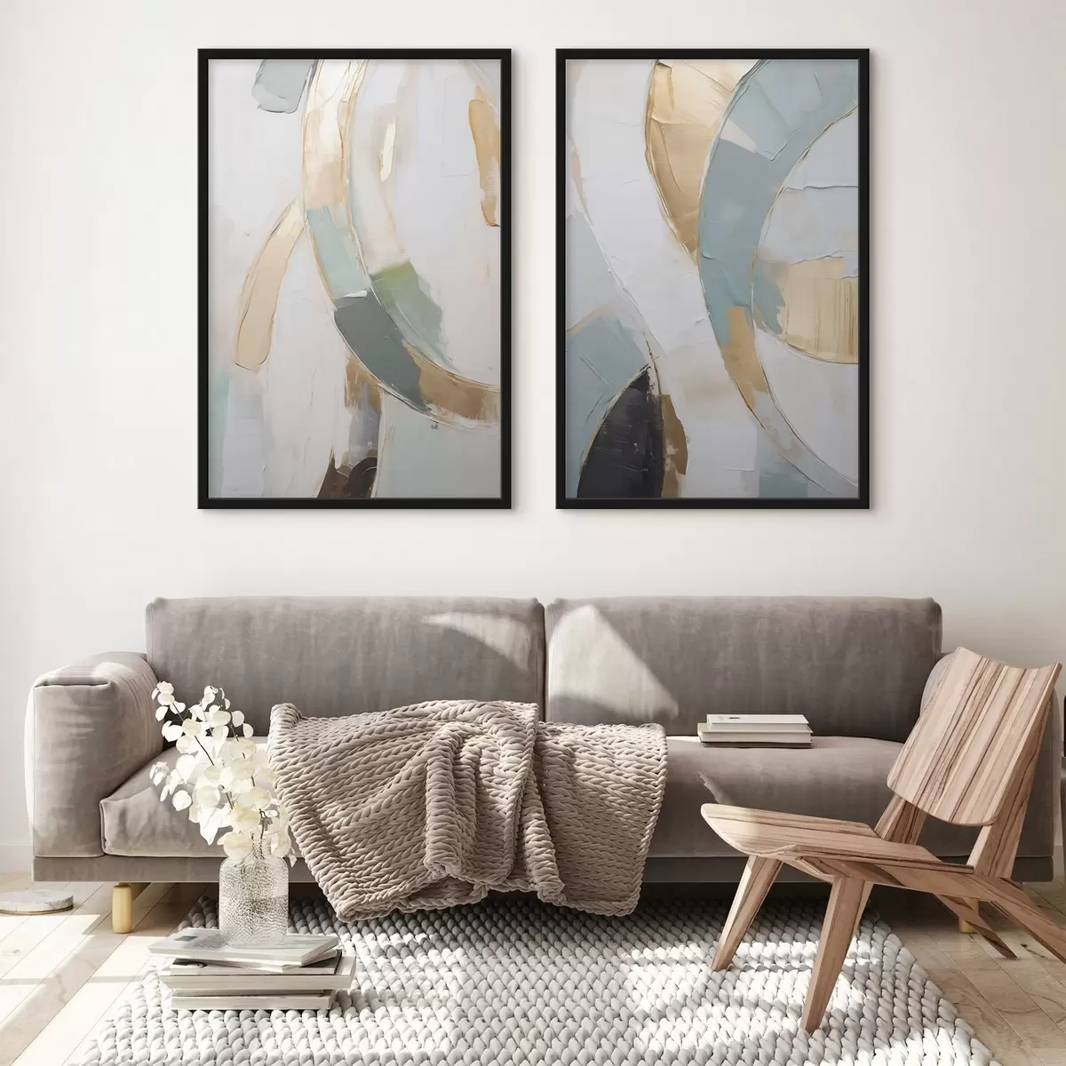 Poster Compoziție abstractă, imitație a unui tablou d31109