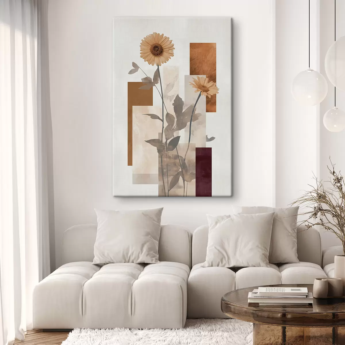 Tablouri Flori și forme geometrice s51179