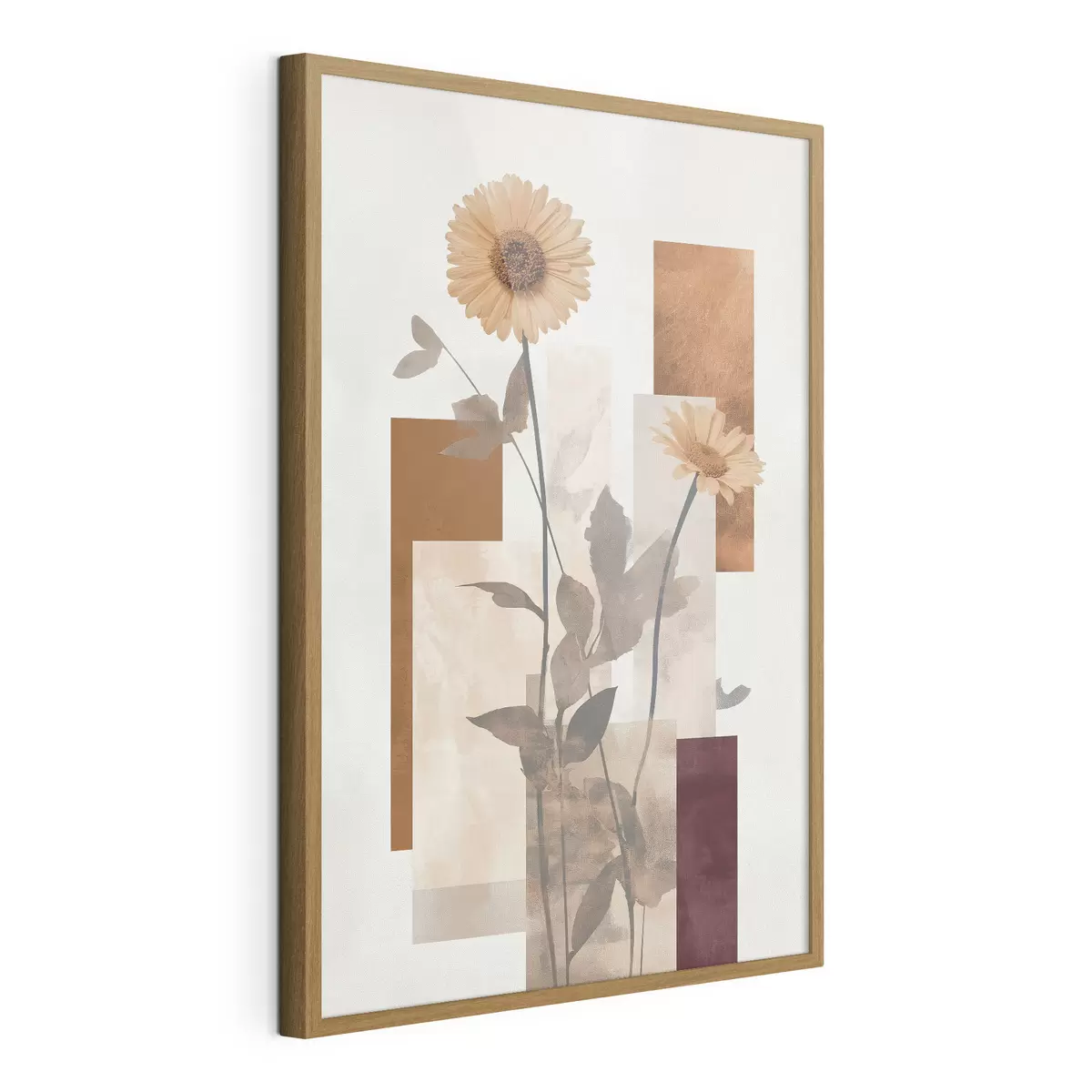 Poster Flori și forme geometrice f51179