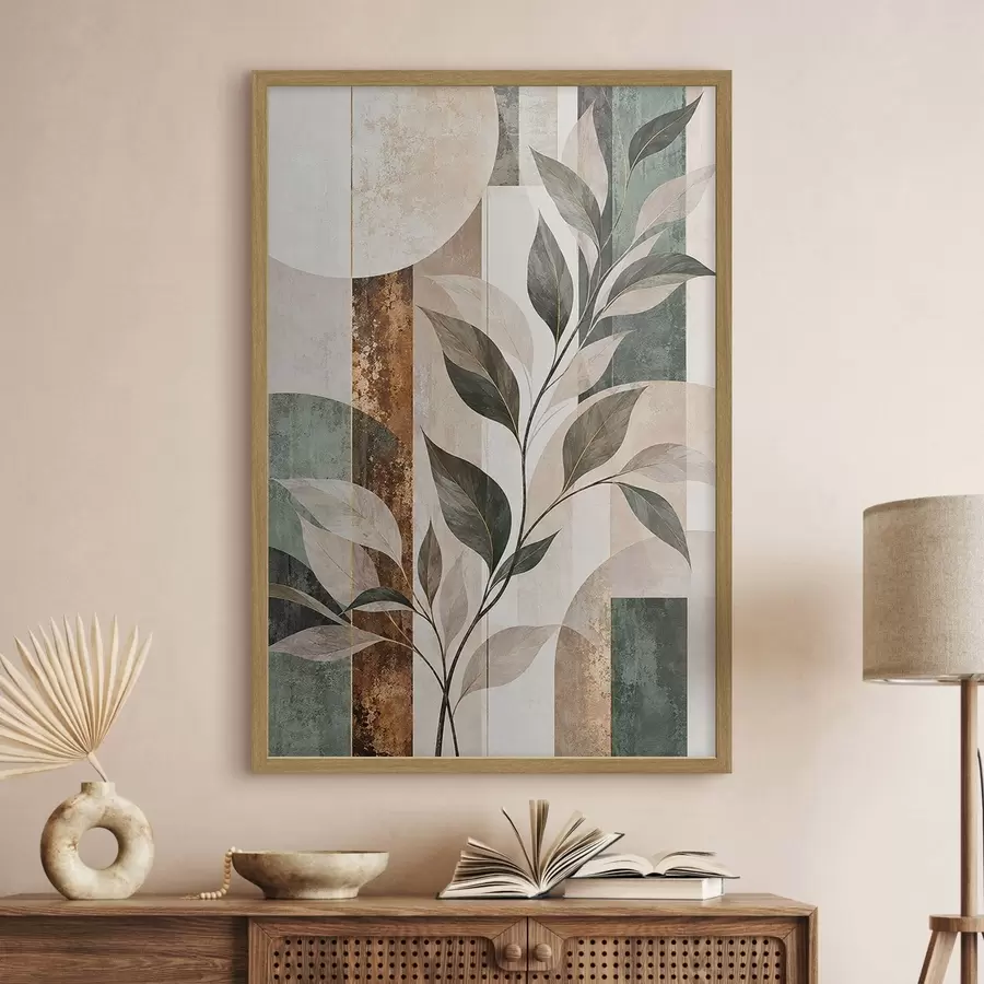fototapet Geometria botanică f51180