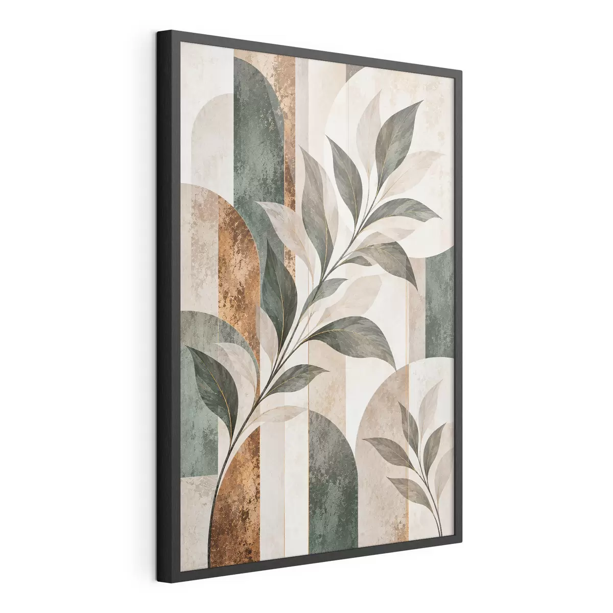 Poster Abstracție cu o ramură cu frunze f51181