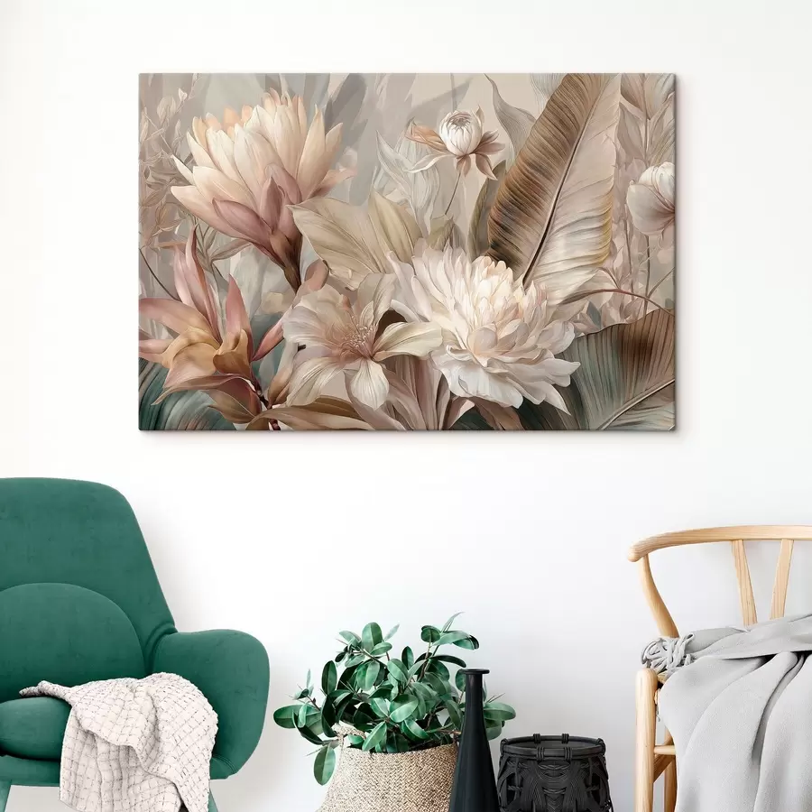 Tablouri Buchet exotic în nuanțe pastelate s51095