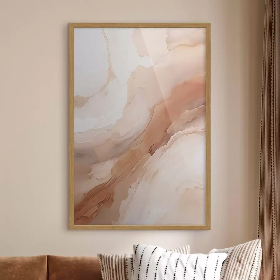 fototapet Straturi de sidef bej cu textură fină f51084