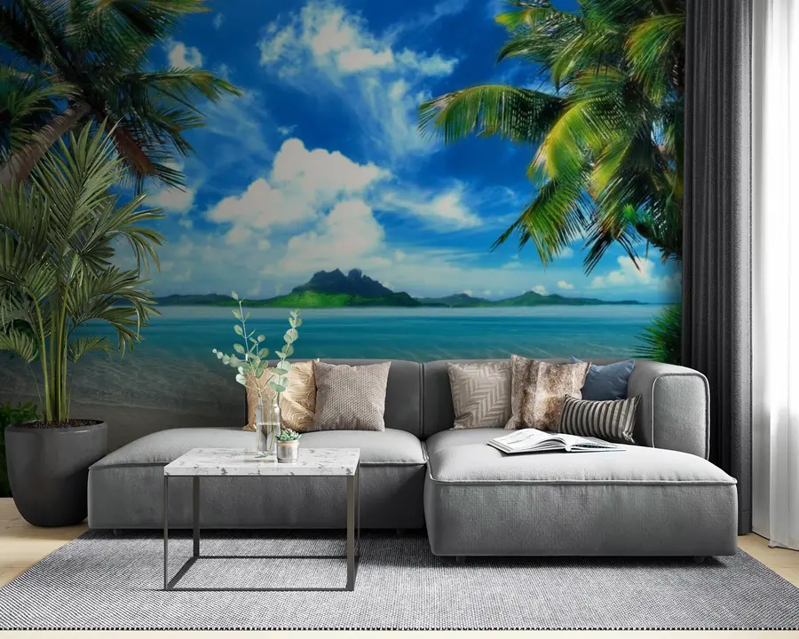 fototapet Apă, cer și nori u64771