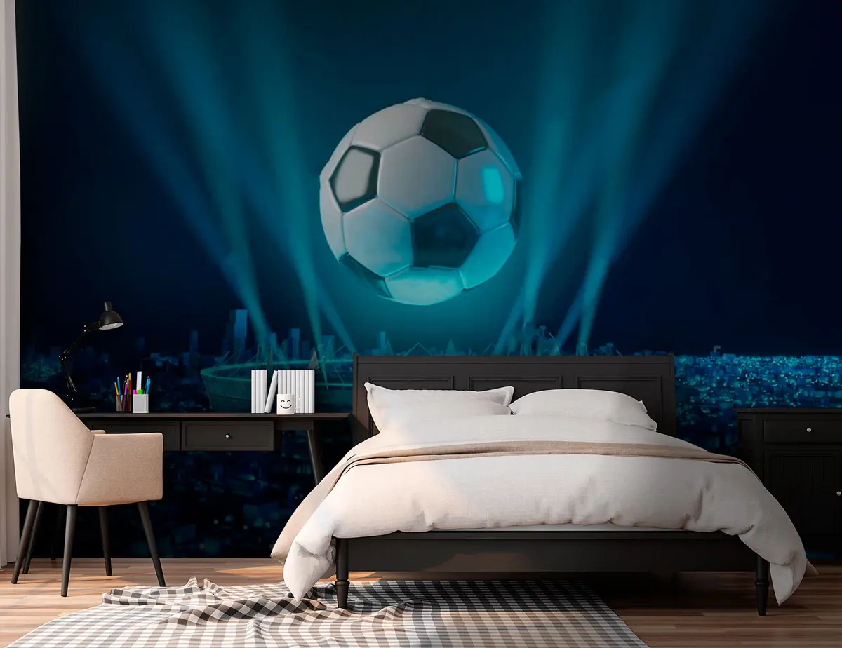 fototapet Mingea pe fundalul stadionului u72793