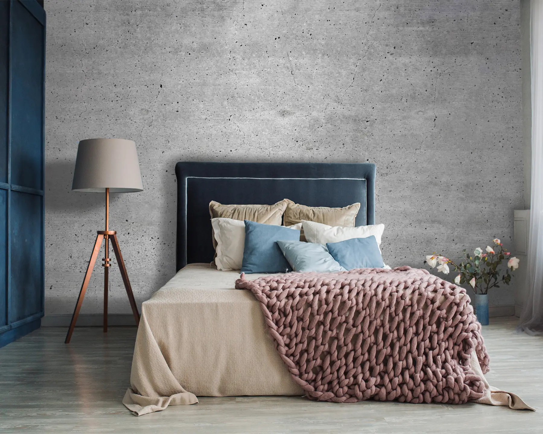 fototapet Gri, model e beton u13522