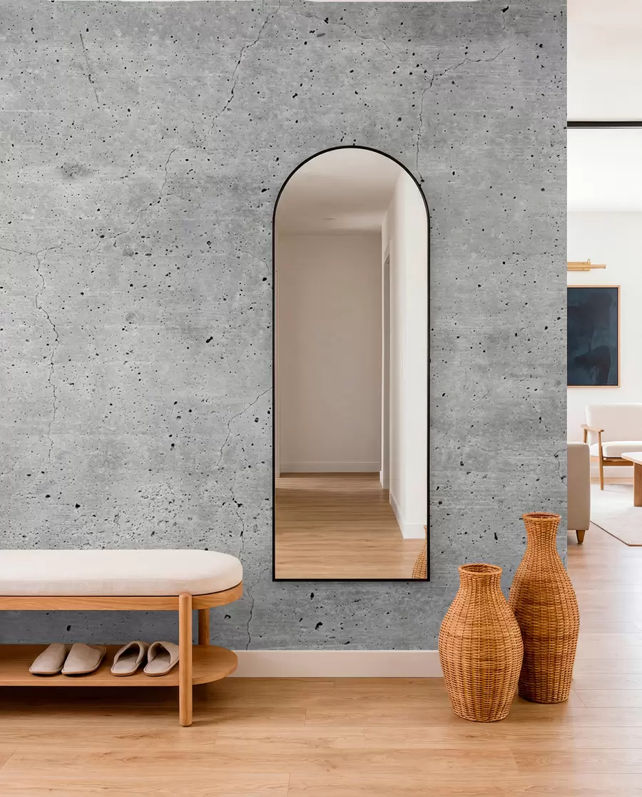 fototapet Gri, model e beton u13522
