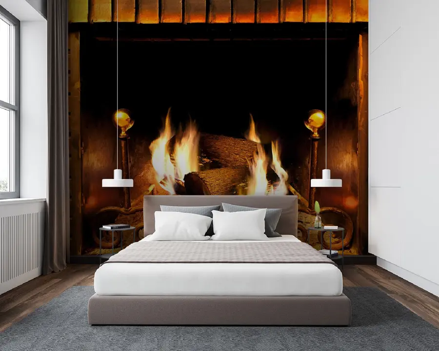 fototapet Șemineu cu ardere u55934