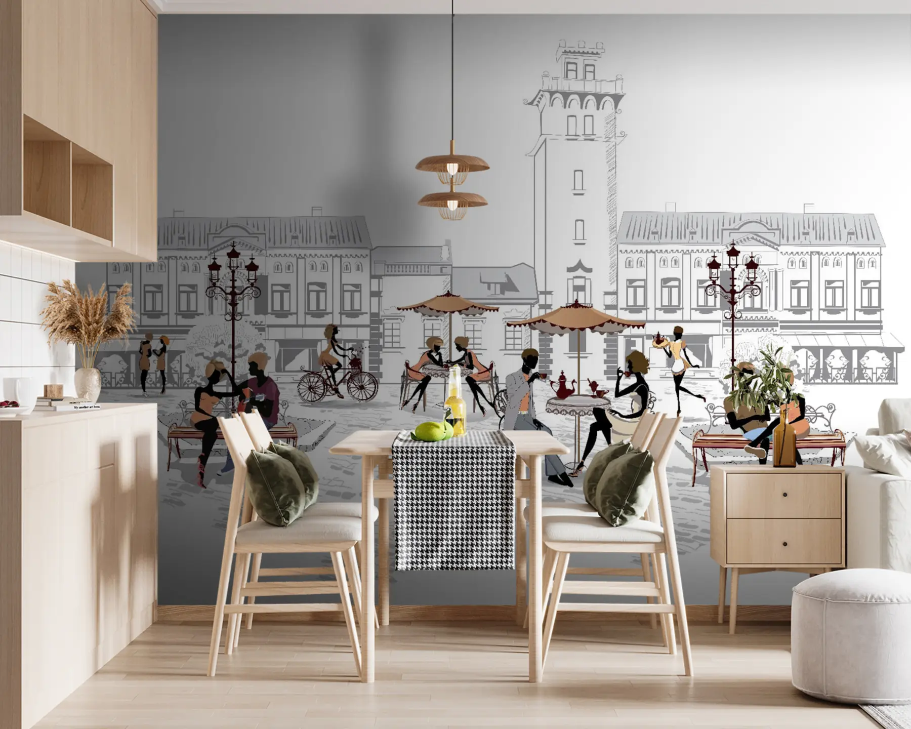 fototapet Design urban, font e art u56109