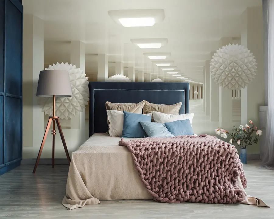 fototapet Construcții, iluminat și lemn u24296