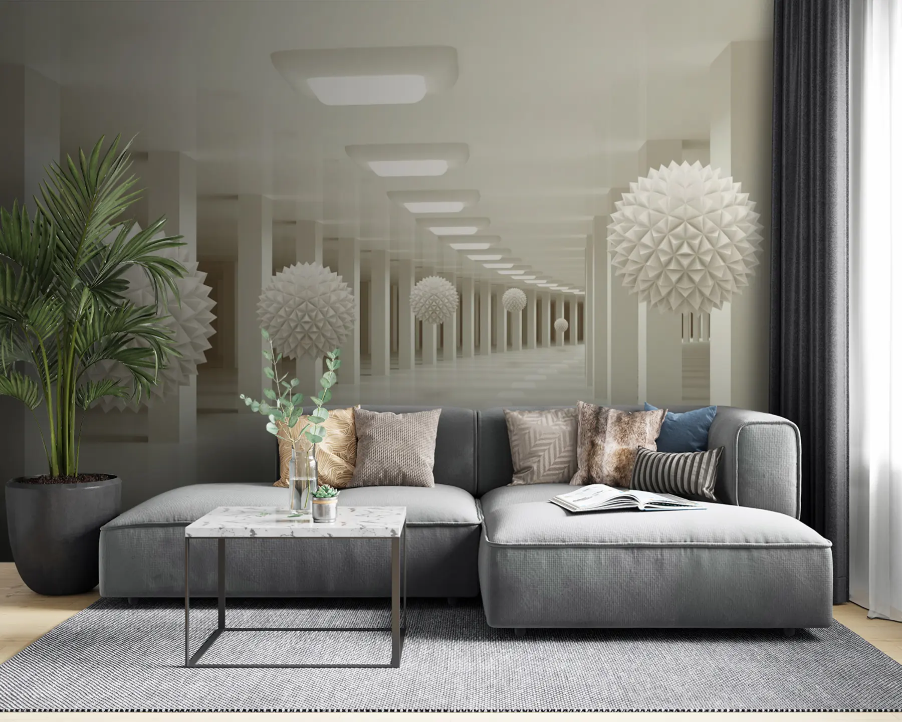 fototapet Construcții, iluminat și lemn u24296