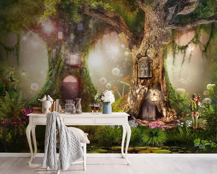 fototapet Plantă, lumină și peisaj natural u84360