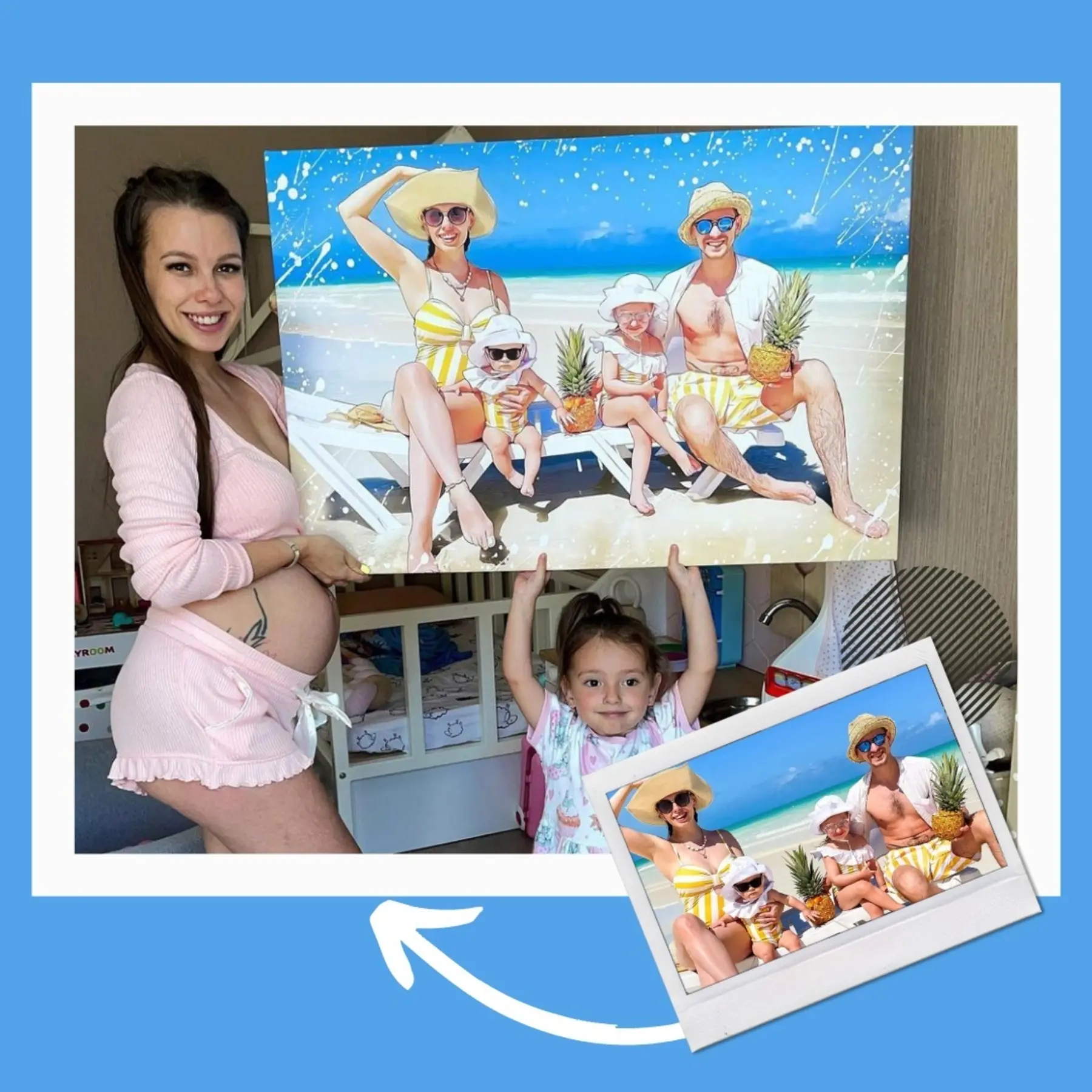 Tablouri Fotografie, produs și zâmbet s15716