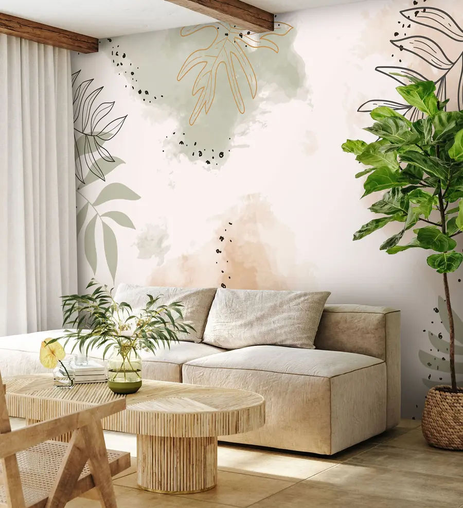 fototapet Frunzele - forme ale naturii u73684