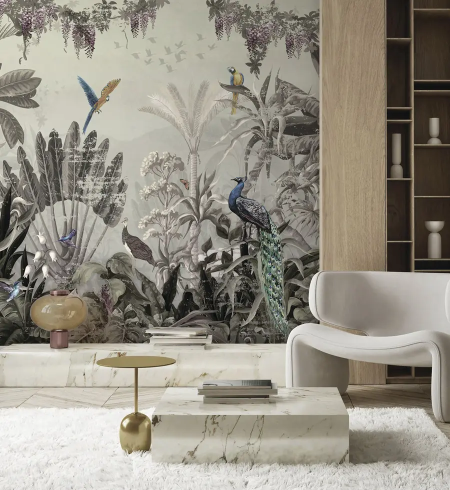 fototapet Păsări tropicale în junglă u73889