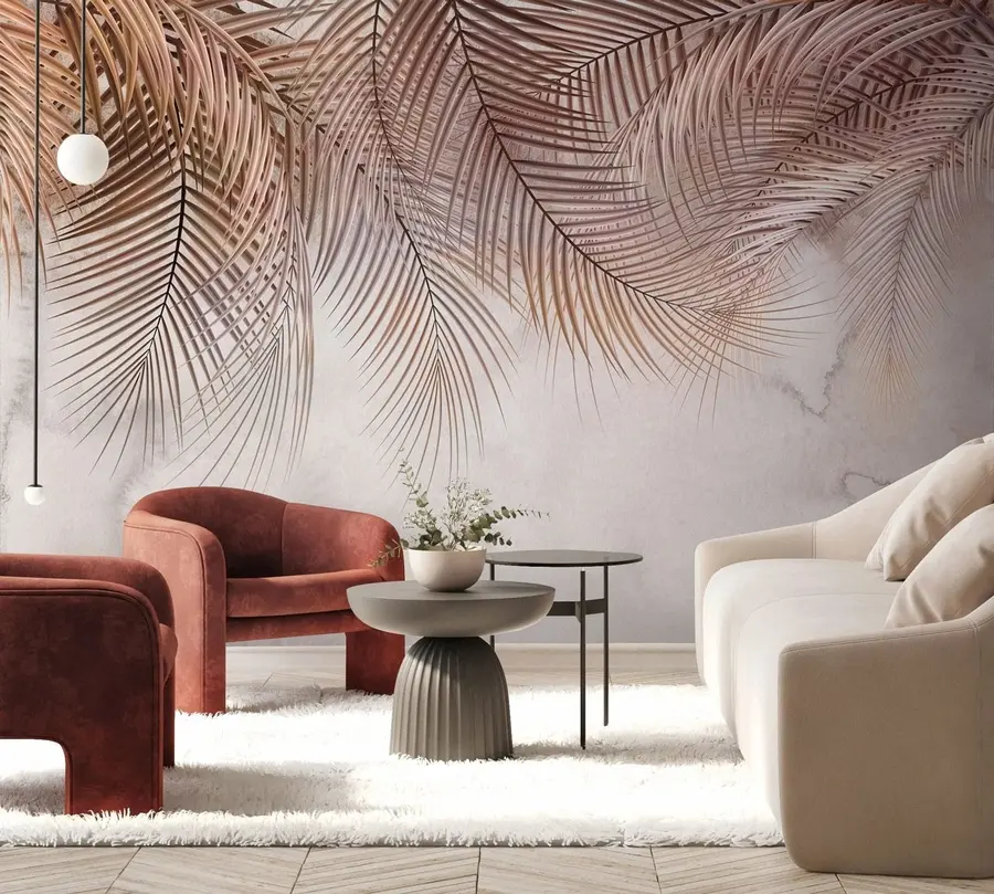 fototapet Frunze tropicale într-o pădure cețoasă u73826