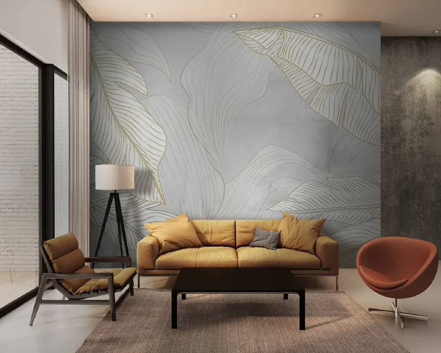 fototapet Frunză, creangă și artă u93319